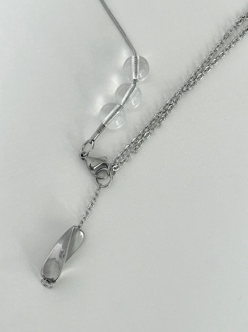 aqua necklace(clear)
