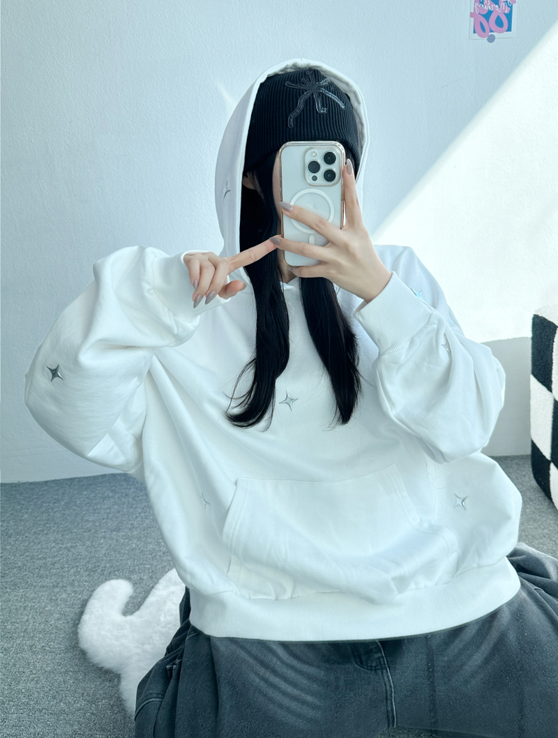 CCORTTI(コルッティ)の「STAR POINT BOX HOOD🖤💙🤍 - 3 COLORS(Tops)」