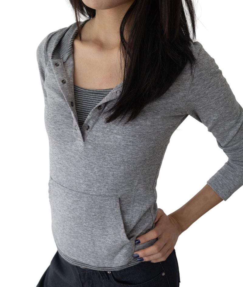 Monde Deep Henley Hoodie