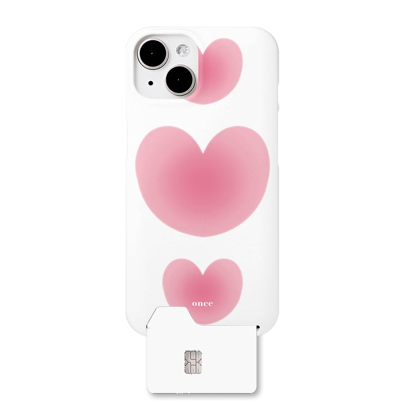[マットカード]ふわふわハートスマホケース/[Matte Card] Fluffy Heart Phone Case