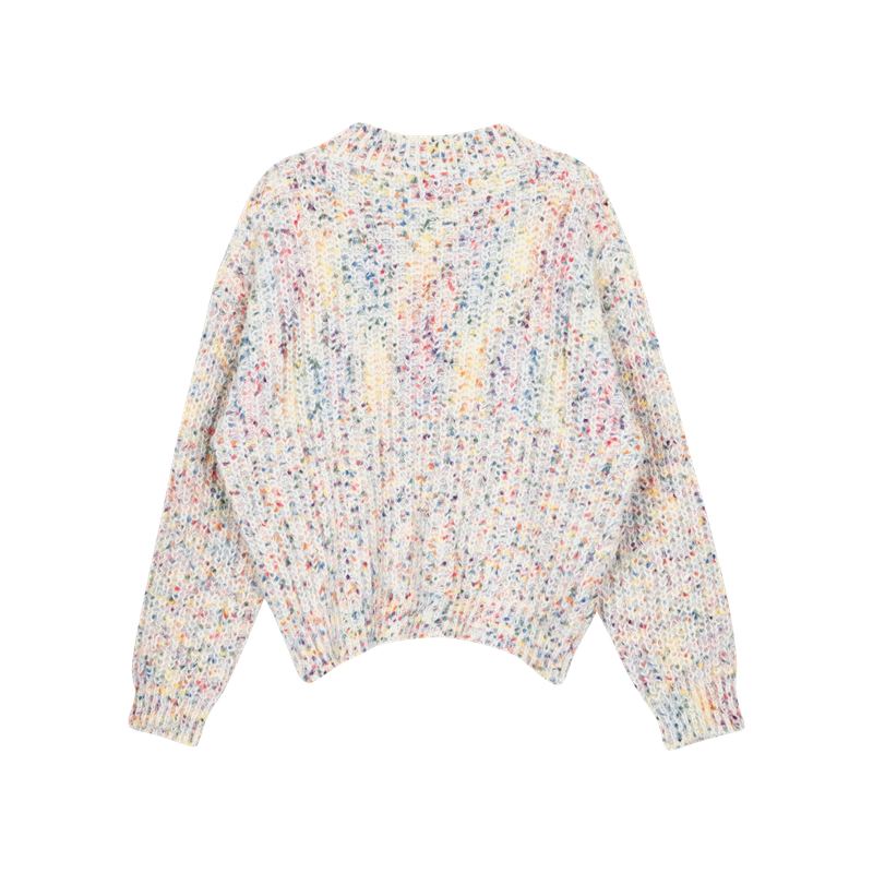 SNOWFLAKE POPCORN SWEATER