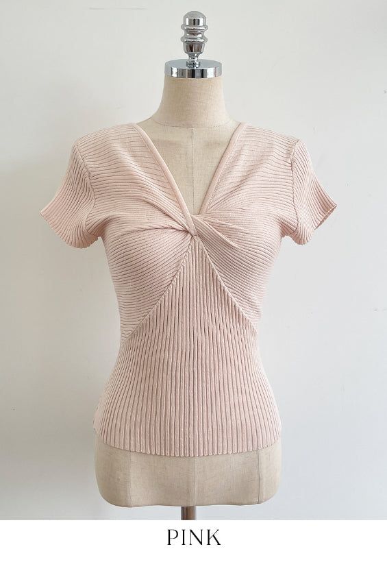 Metin Ribbed Twist Cap Knit