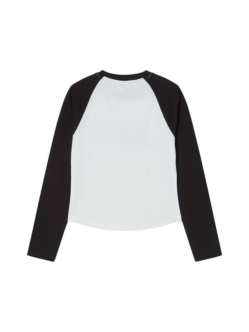 STAR RAGLAN L/S BLACK