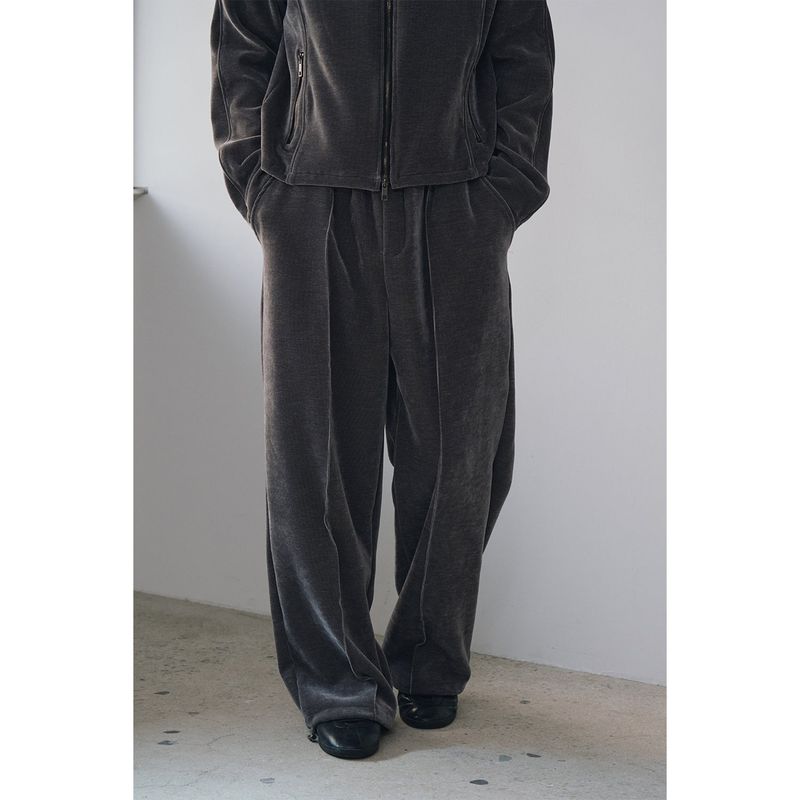 Velvet corduroy line pants(Charcoal)