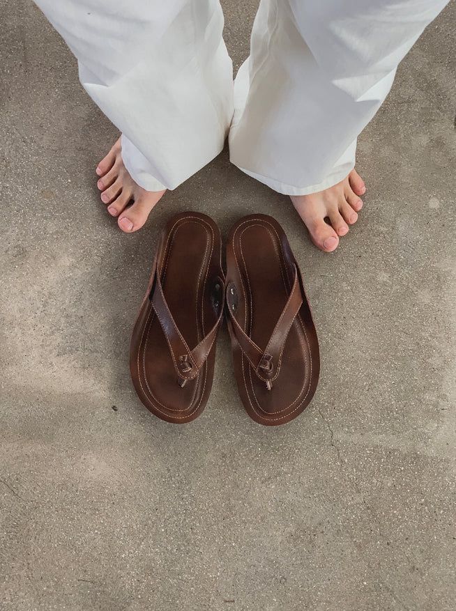 Stran Leather Flip-flops