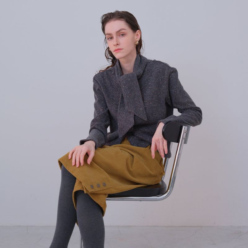 Black Tie Knit Cardigan