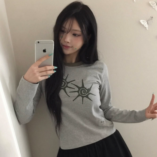SOLUNA R-NECK LONG SLEEVE T (3COLOR)