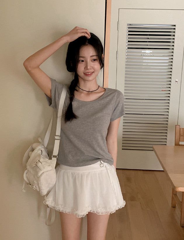 Soft Modal Basic Short Sleeve T-shirt (6color)