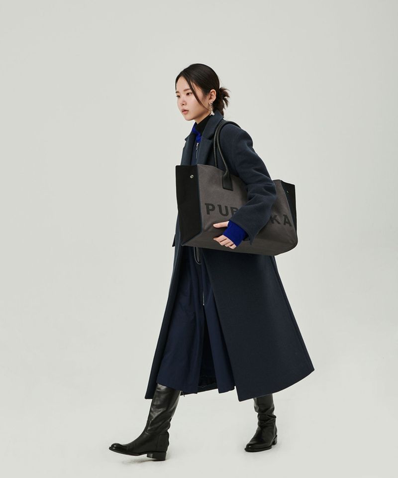 WOOL LONG COAT_NAVY