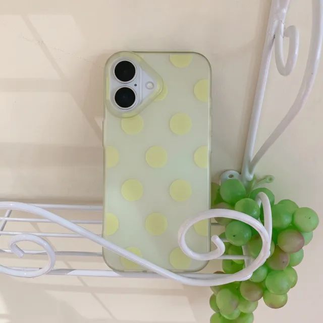 Pastel Jelly Dot Pattern Soft Matte iPhone Case
