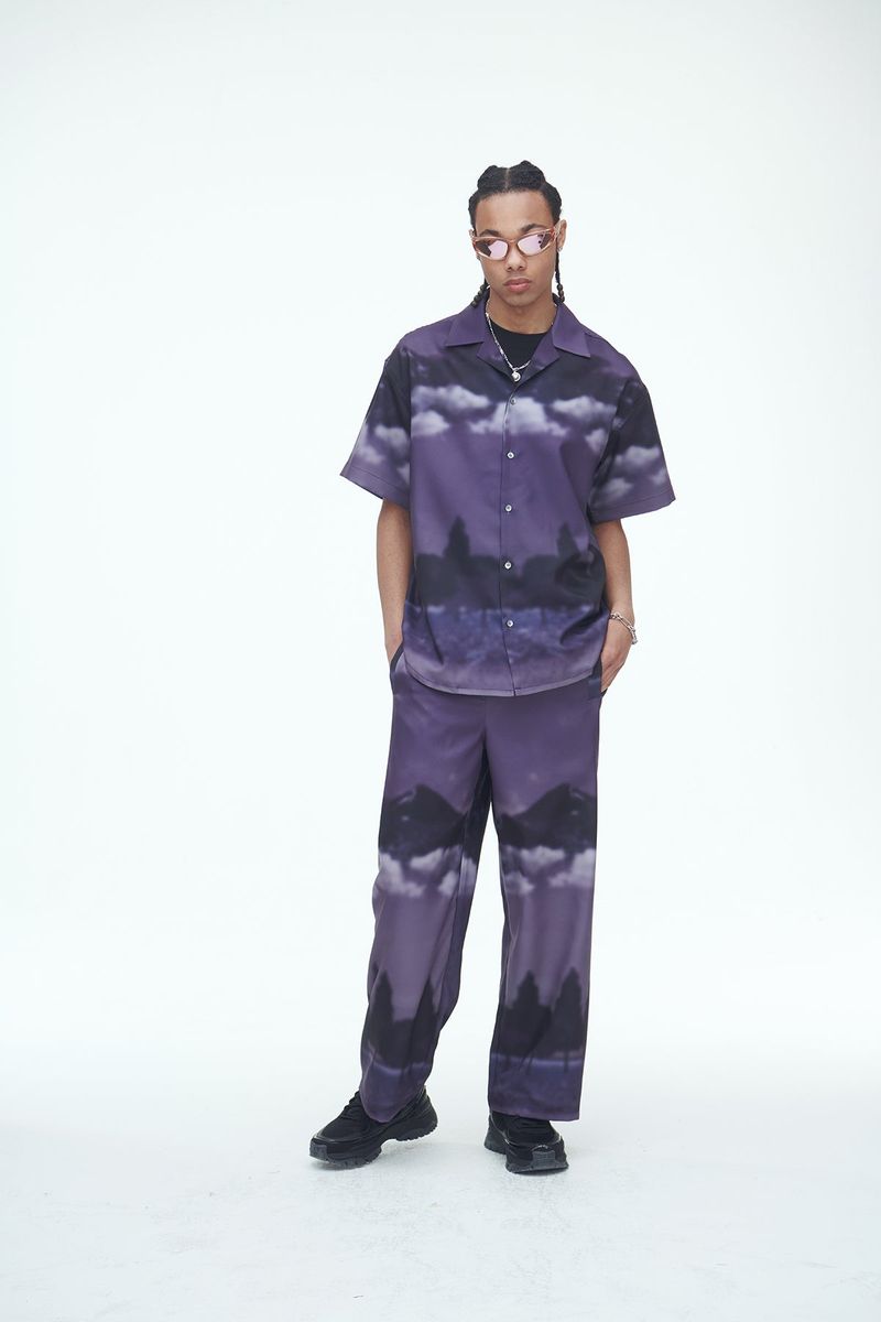 Purple Wind Flow Shirts