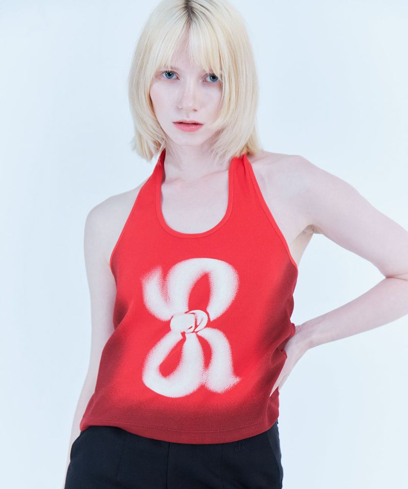 WEREVE（ウィレブ）の「Halter printing top_passion red（Tops）」