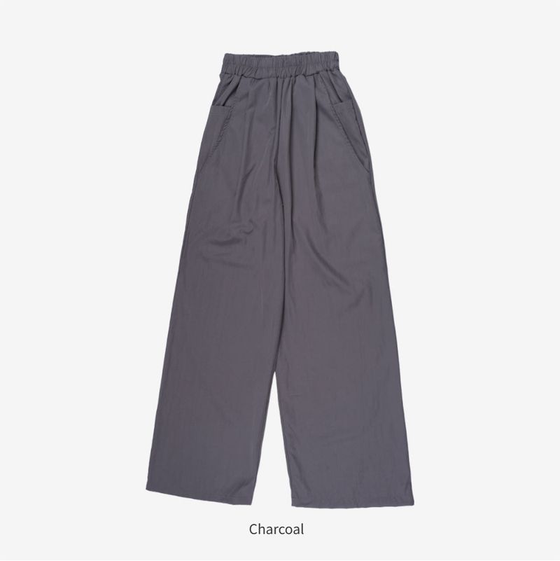 Bent Wide Pintuck Slacks