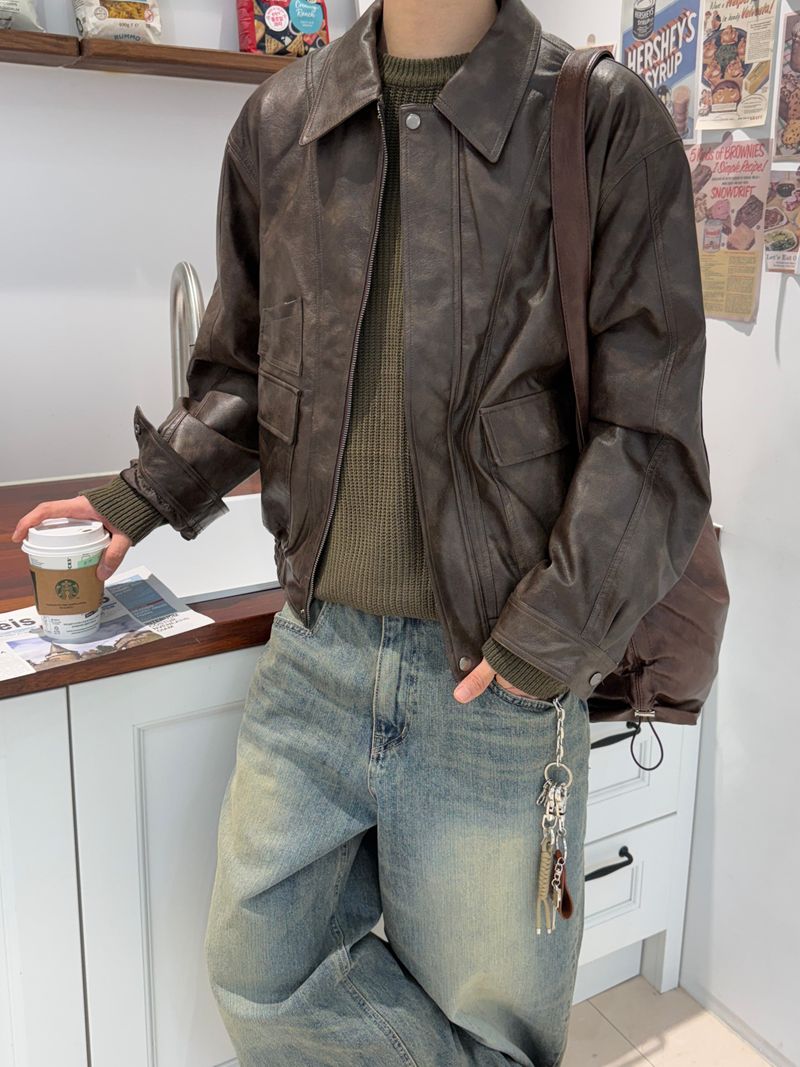 Outlaw Two-Way Leather Jacket (2 Colors)