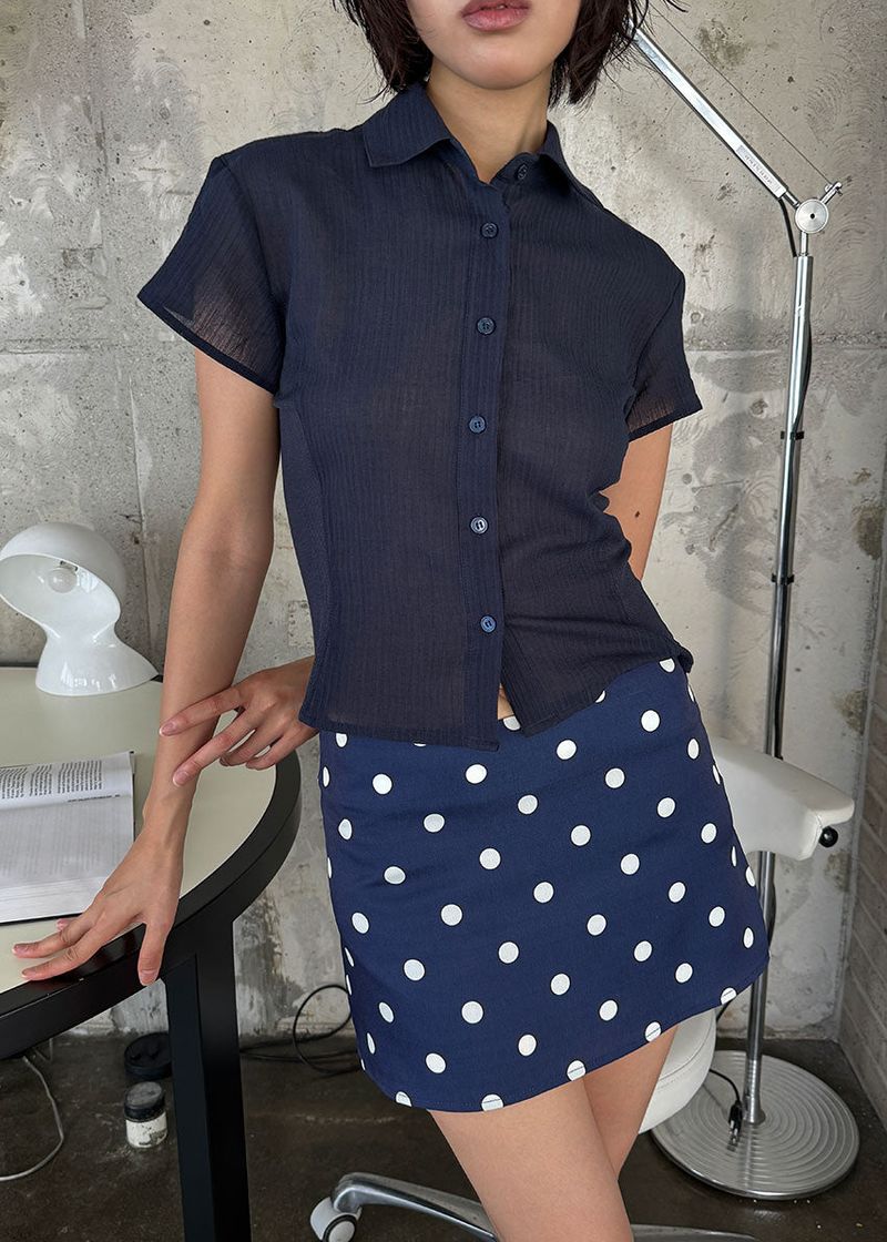 LOW POLKA DOT MINI SKIRT