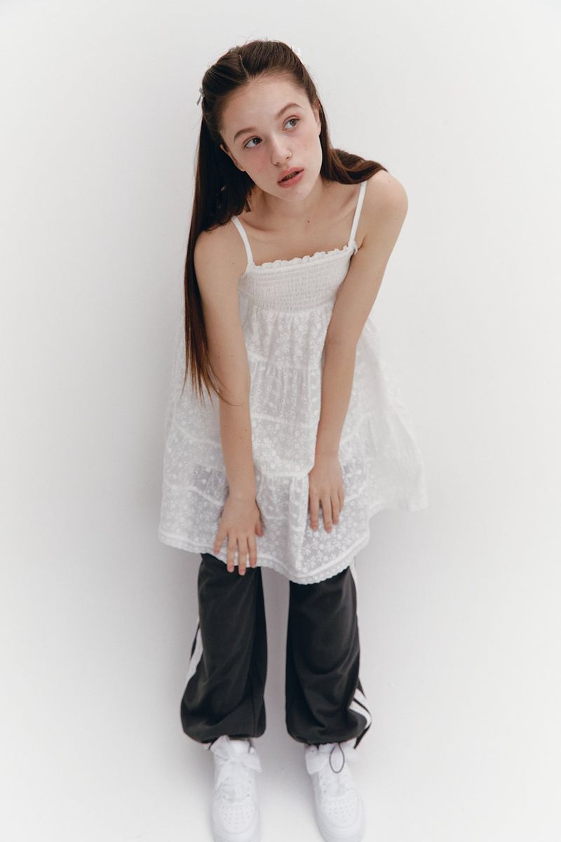 Midi Lace Dress White