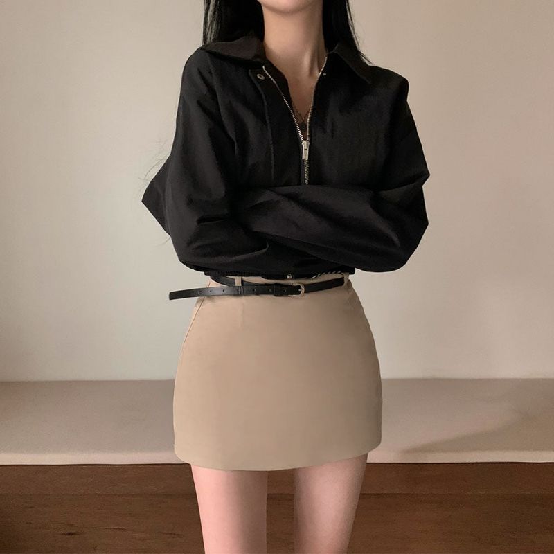 [Bellide made] Bubble Hidden Cropped Field Jacket