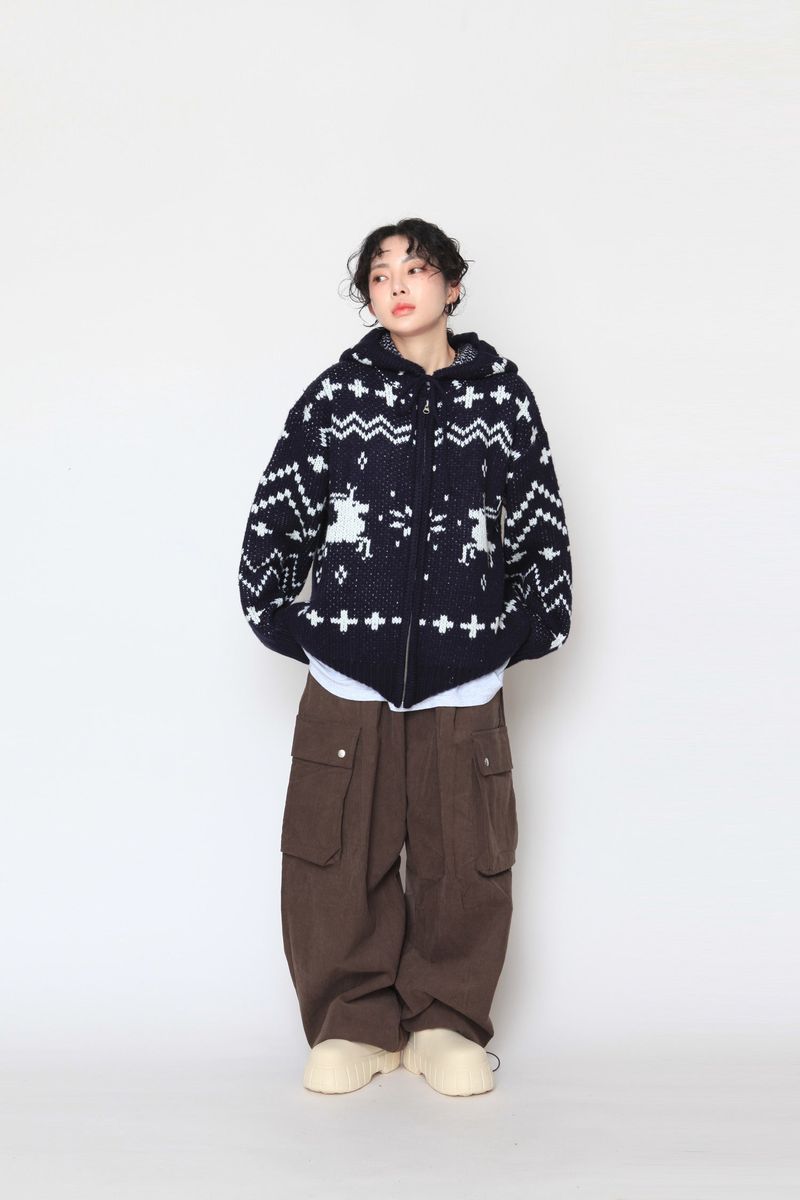 Corduroy Snap Cargo Pants