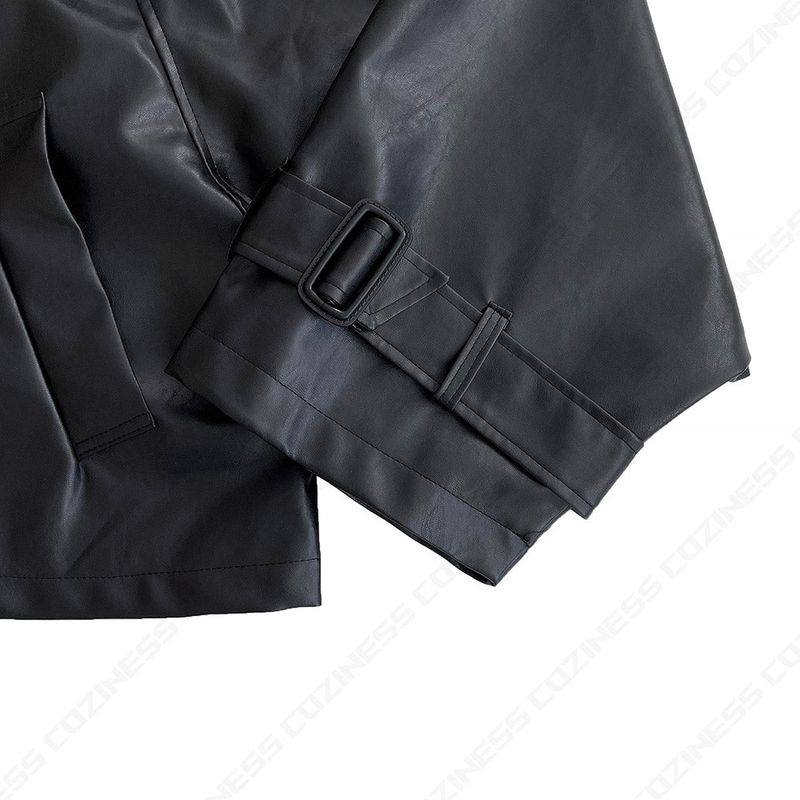 GM leather balloon short jacket (1 colors)