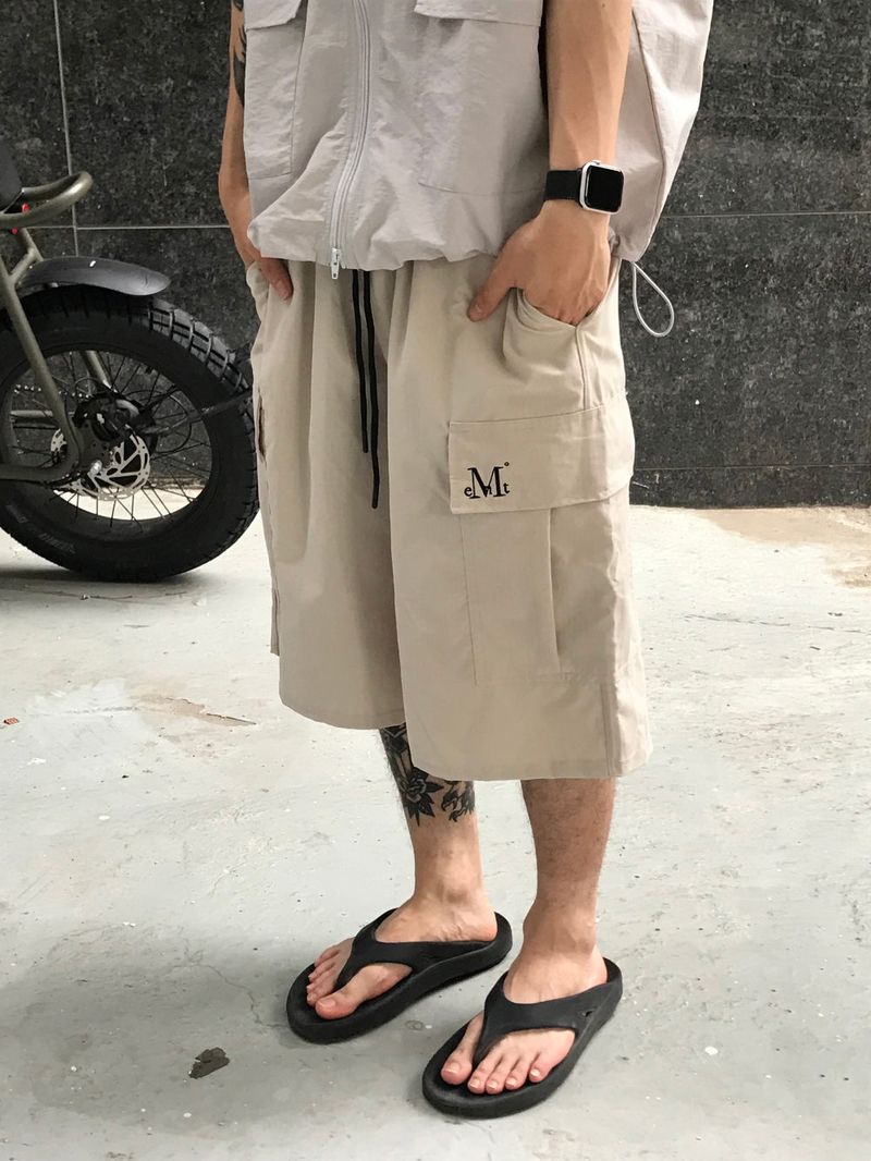 LAUREL POLY BERMUDA HALF PANTS (4color)