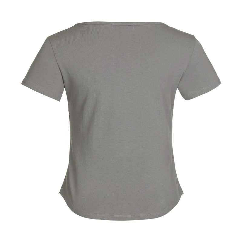 Slim Fit Short Sleeve Tee – Blurred Type [GRAY]