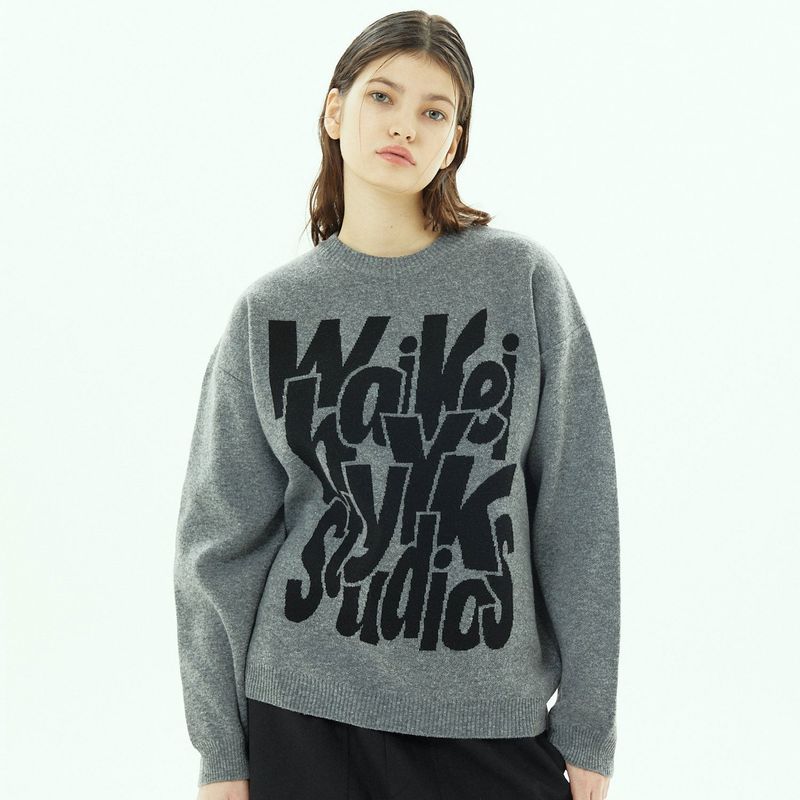 Logo typography knit
