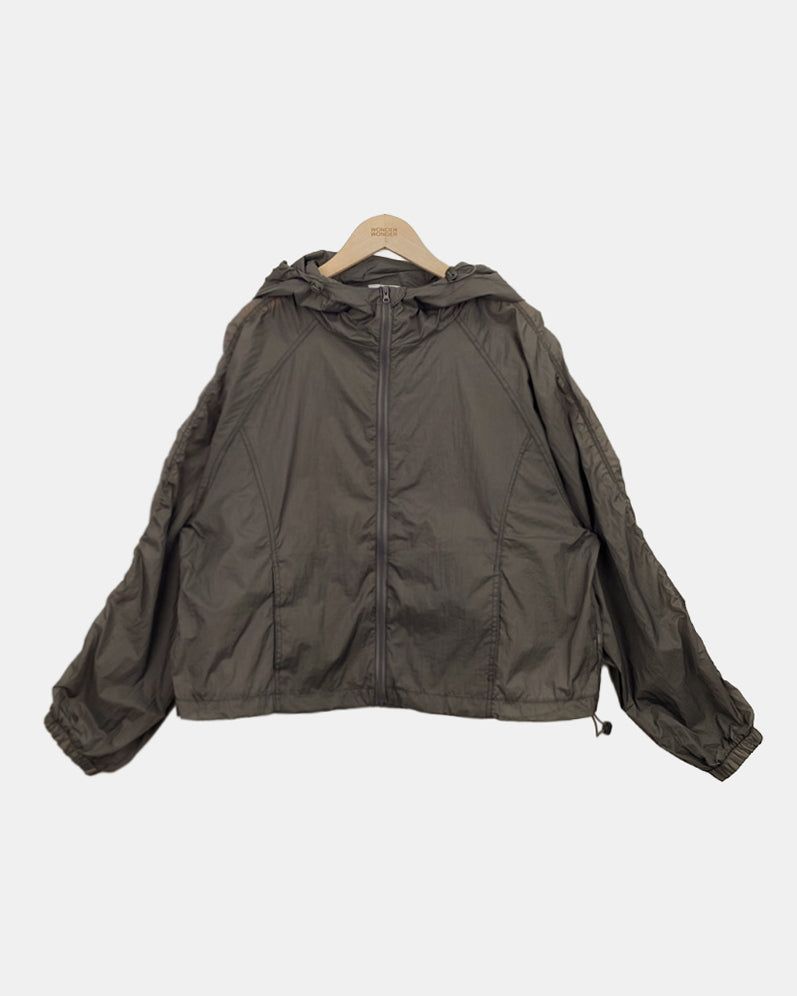Timel Sheer Windbreaker Zip-Up