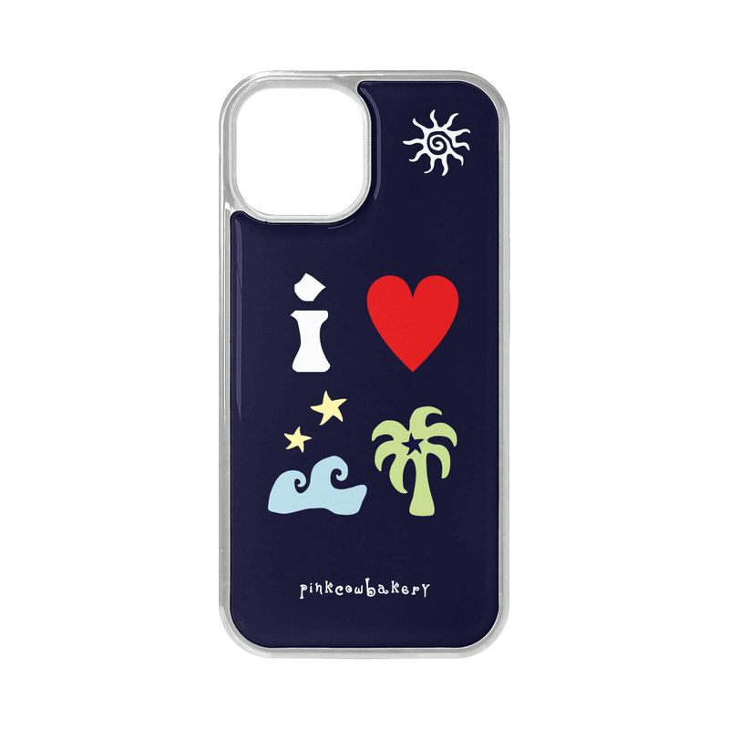 PINKCOWBAKERY（ピンクカウベーカリー）の「【MADE】 i ♥ サマーフォンケース (navy)（スマホグッズ/小物）」