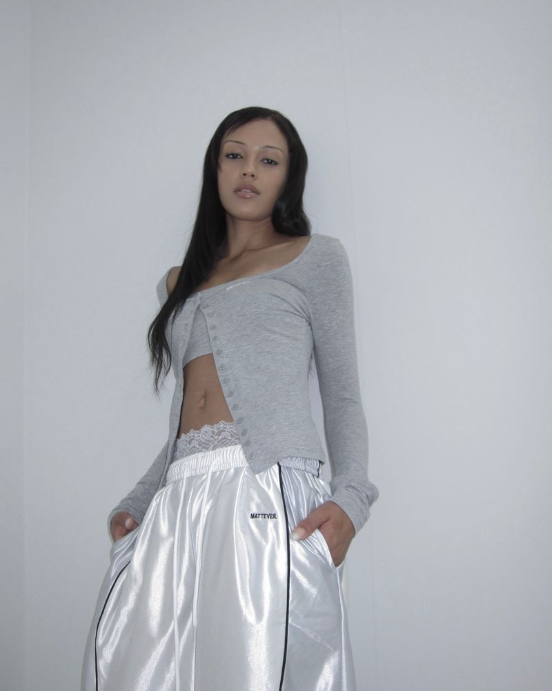 Orbit Track Bermuda in white silver