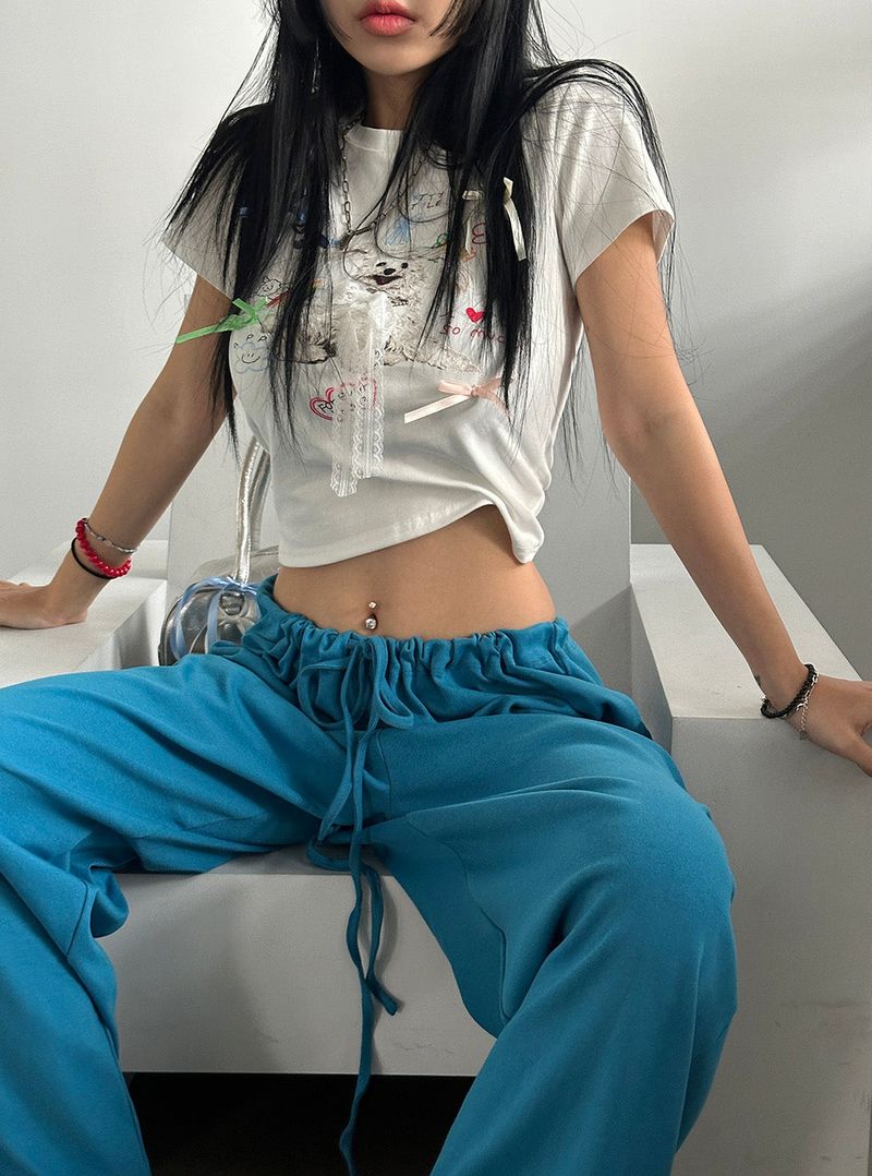 6 color twinkle wide pants
