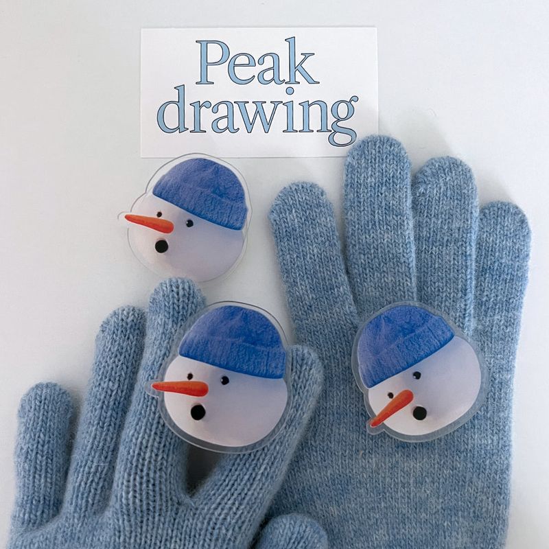 picky snowman phone gripe (acrylic)