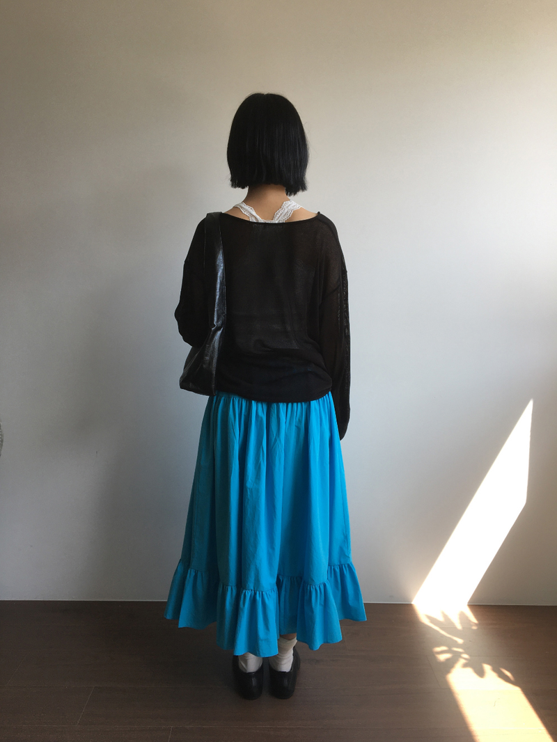 Veiled Summer V-neck Knit (5color)