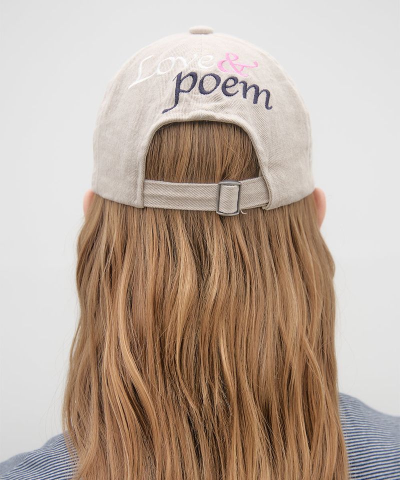 Love Poem Ball Cap - Beige