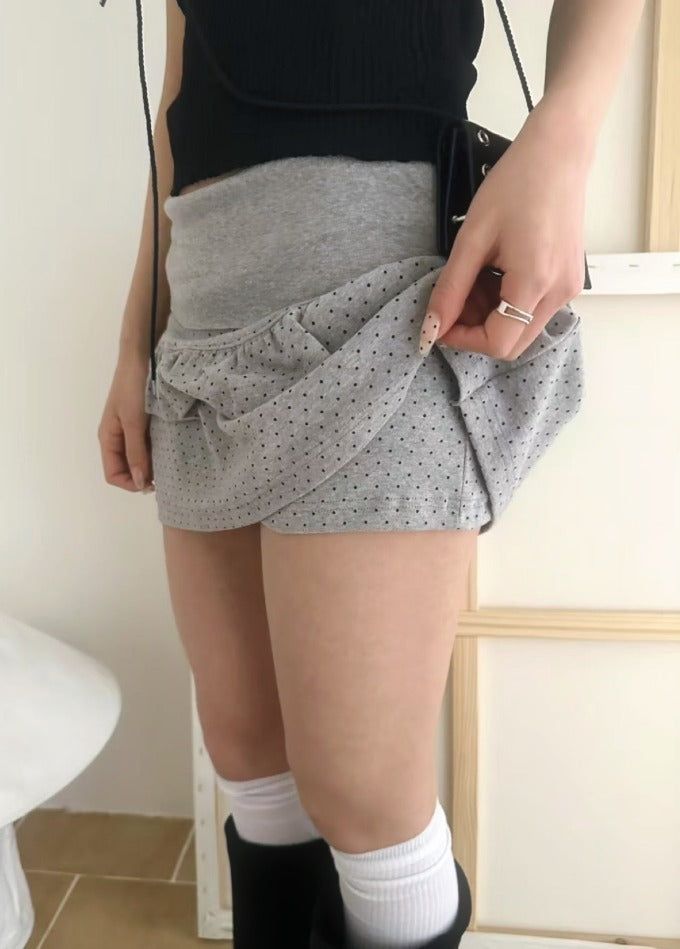 myorang（ミョラン）の「miti frill dot sk (2color)（Skirts）」