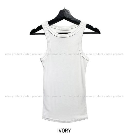 [U-BASIC] Hen Basic Ribbed Sleeveless