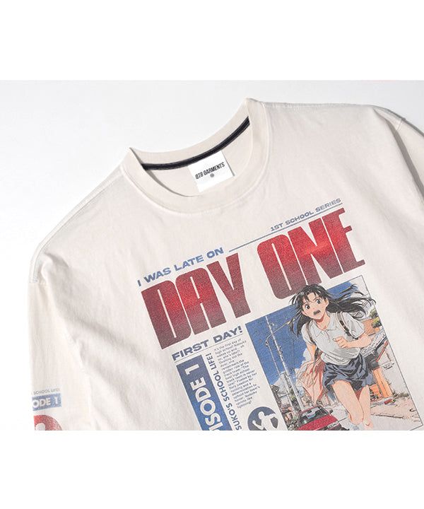 LB Day-1 Washed Long Sleeve (Ecru)
