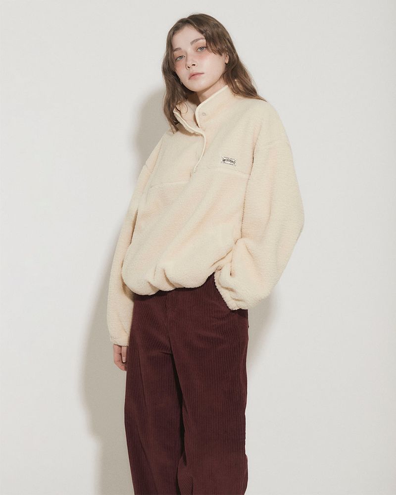 FLUFF FLEECE PULLOVER [IVORY]
