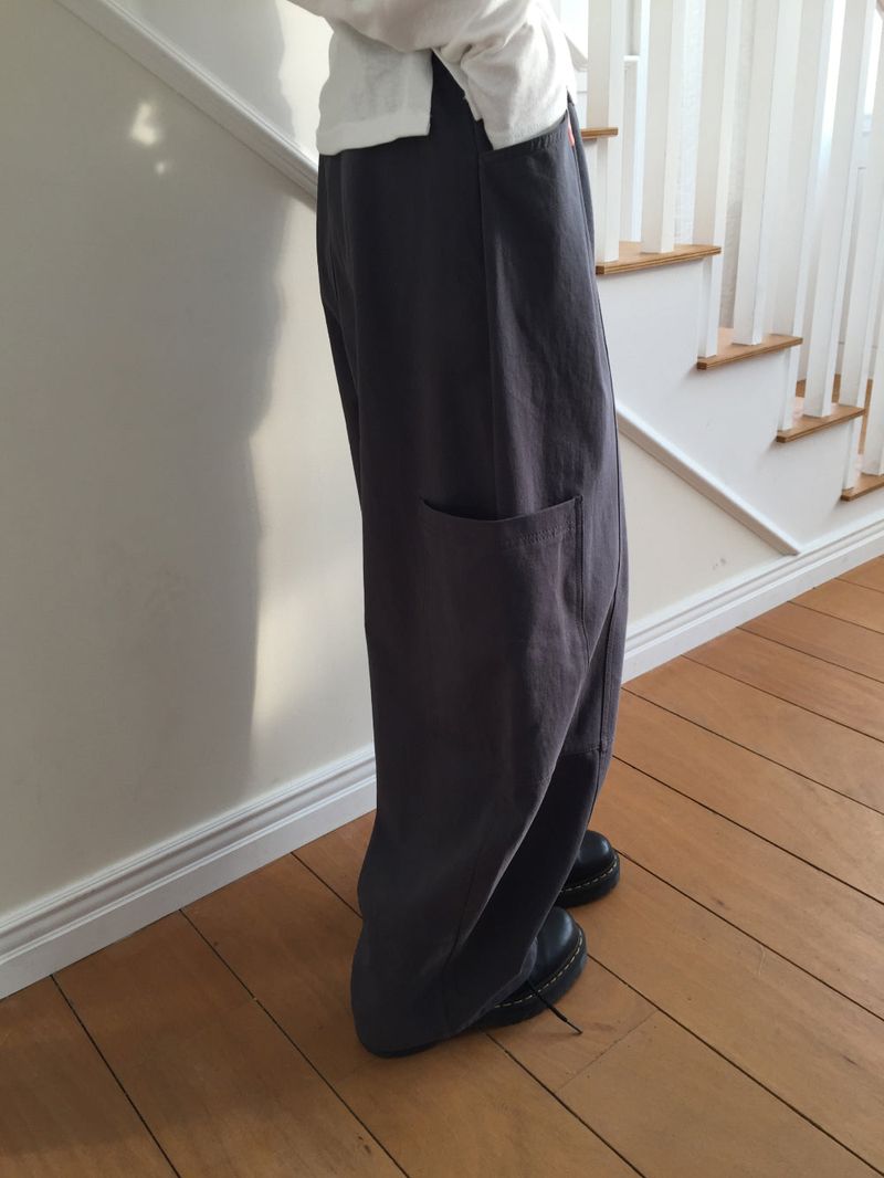 Mark Balloon Cotton Pants (2color)