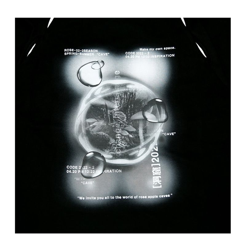 222 Cutout graphic t-shirts - Black
