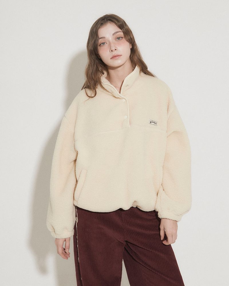FLUFF FLEECE PULLOVER [IVORY]