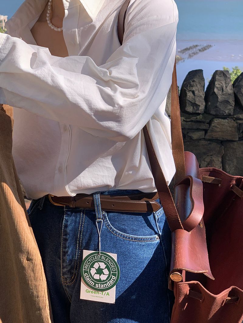 [Cowhide] Mid pick belt