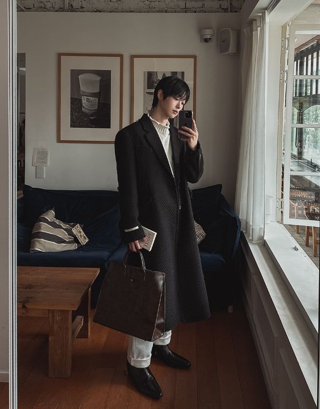 Brood Tweed Dekki Wool Coat