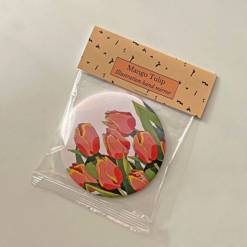 Mango Tulip Hand Mirror
