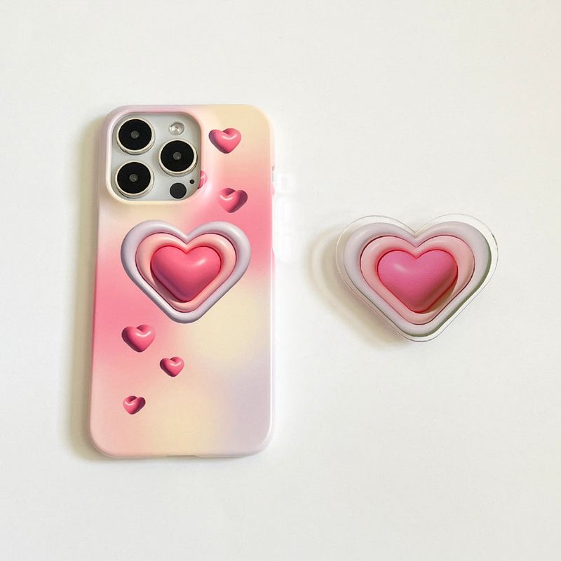 Heart Pink (Matt Phone Case)