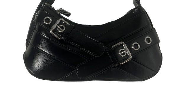 Buckle Leather Eyelet Daily Shoulder Bag