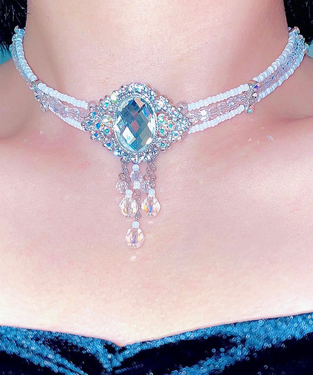 MOODMOAJELL(ムードモアジェル)の「スノーホワイトチョーカー(アクセサリー)」