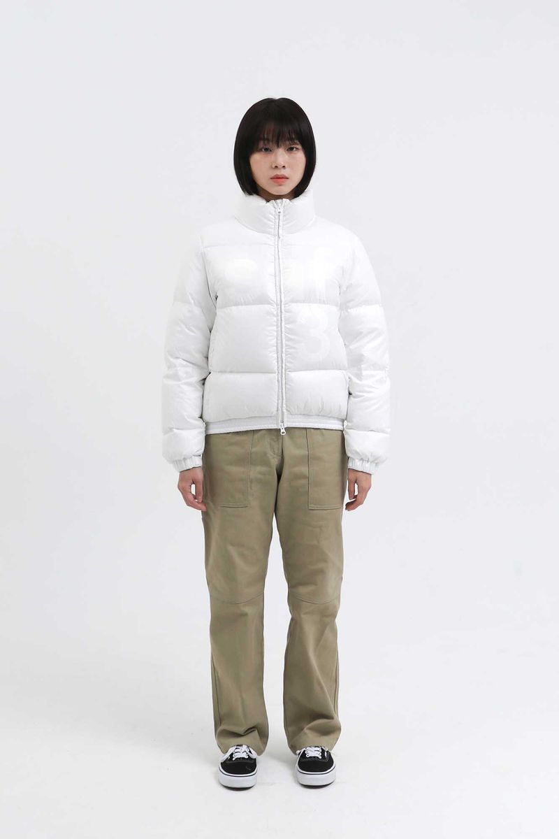 1/2 BASIC SAFARI DOWN JACKET (WHITE)