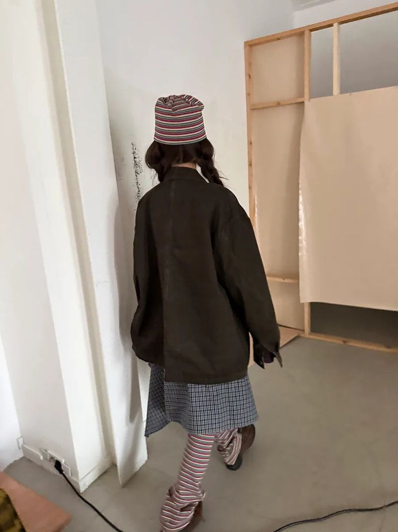 french mood peach jacket 