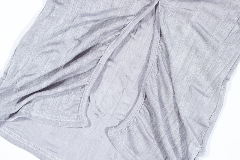 SPANDEX SLIM SHIRT (Light Gray)