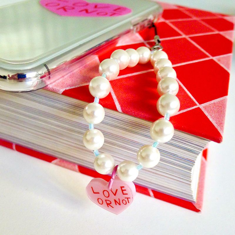 [MADE]Pink Love-Pearl Sky Beads Strap